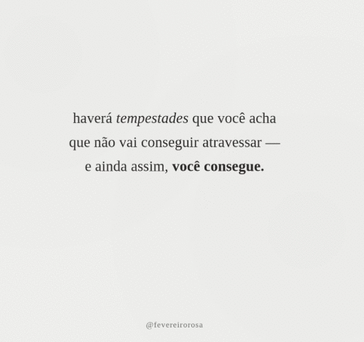 VOCÊ CONSEGUE DAR CONTA! 