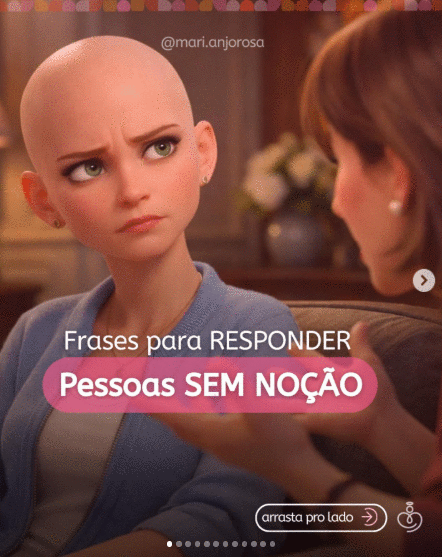 tem gente que realmente não faz ideia do peso que uma fala pode ter na vida de quem está enfrentando um câncer.